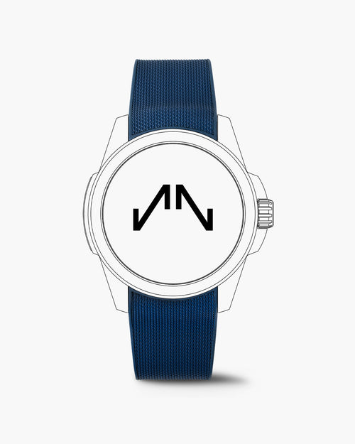 Blue Milanaise Rubber Independence 22mm