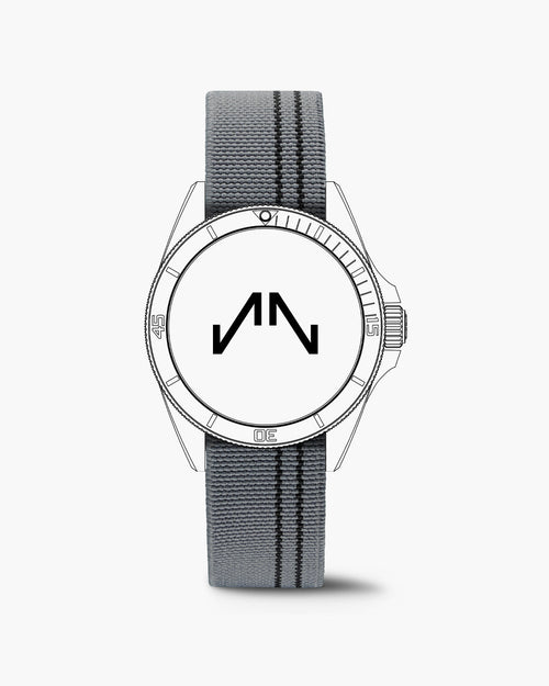 Grey Flex Strap 20mm