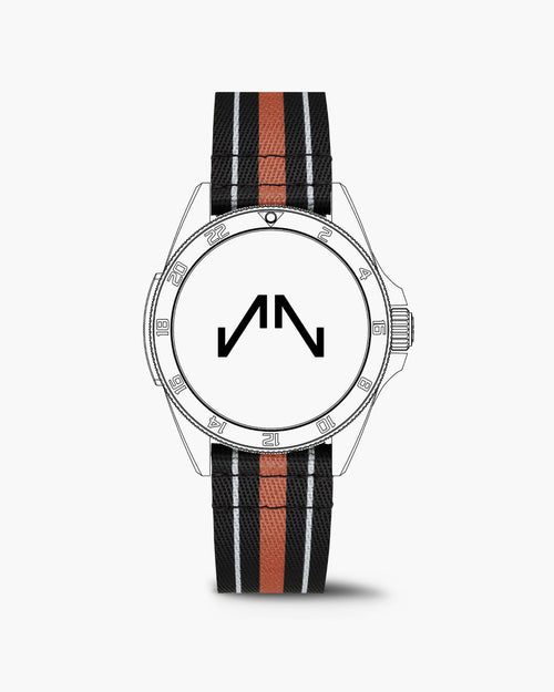 Orange Nato Rubber 20mm